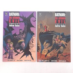 Batman The Ultimate Evil 1 & 2 Vintage 1995 Andrew Vachss Barrett Cowan Rollins